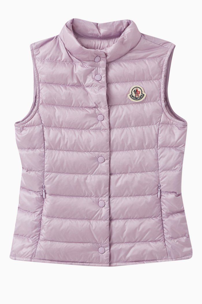 

Logo Patch Vest in Polyamide, Purple