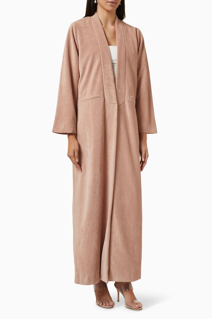 

Tux Abaya in Velvet, Pink