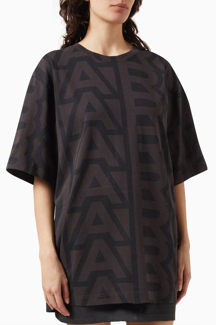 

Monogram Big T-shirt in Cotton-jersey, Black