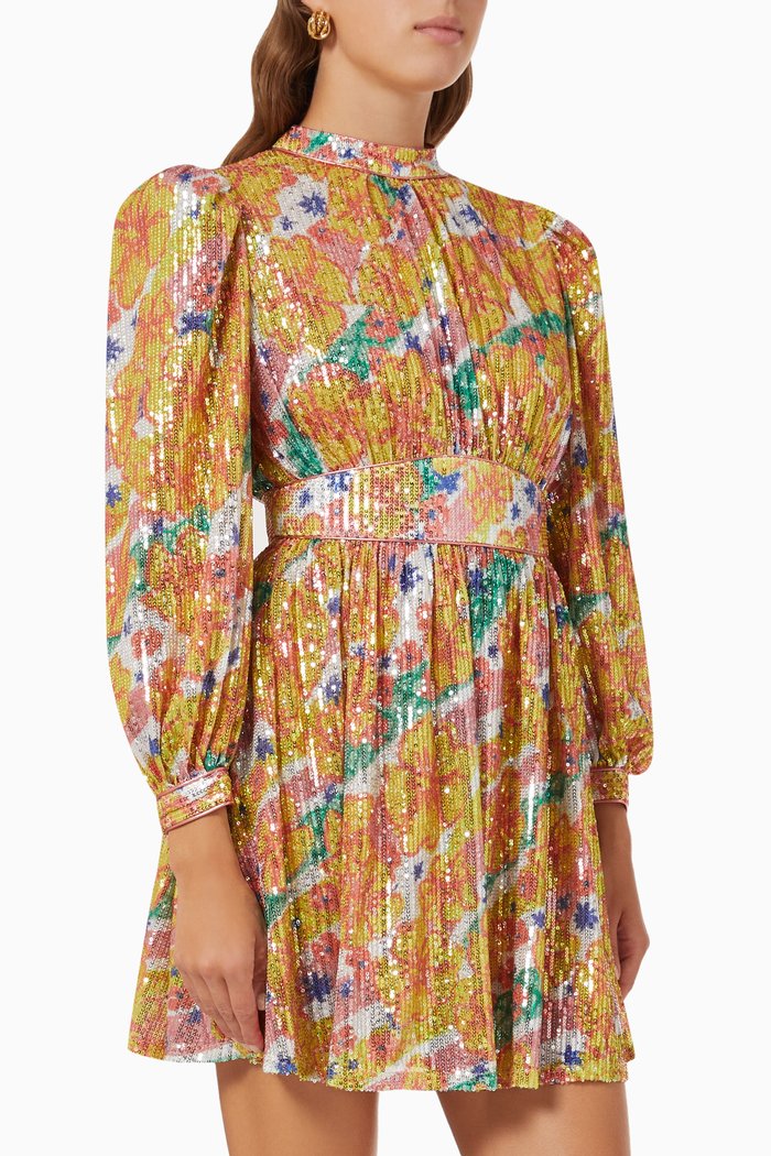 

Agata Mini Dress in Sequins, Multicolour