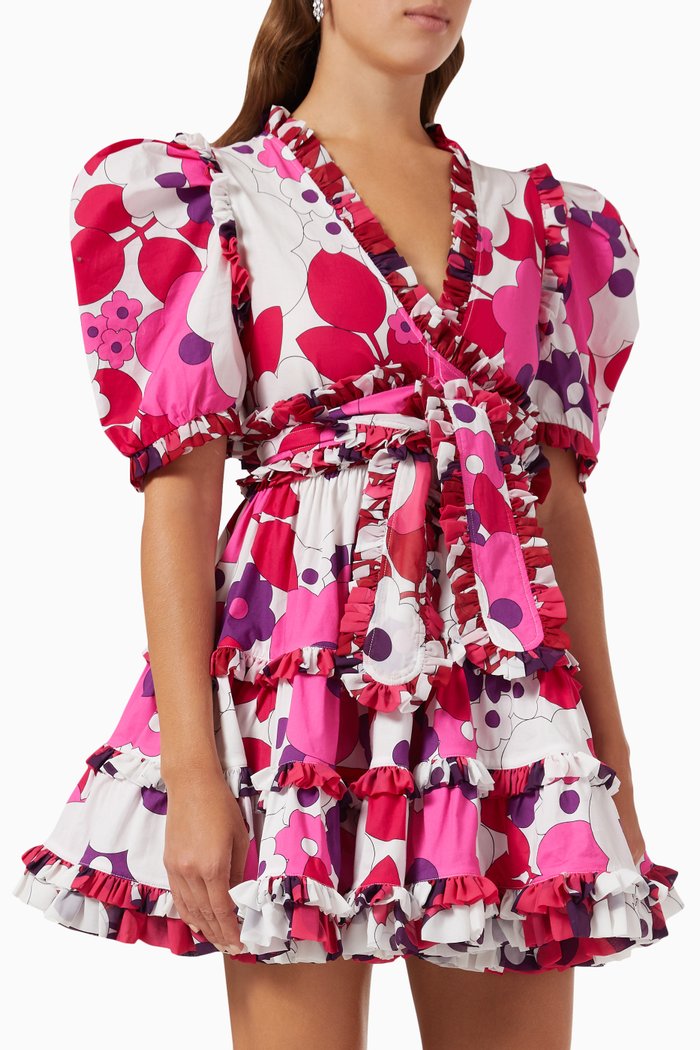 

Obsidiana Mini Dress in Cotton, Pink