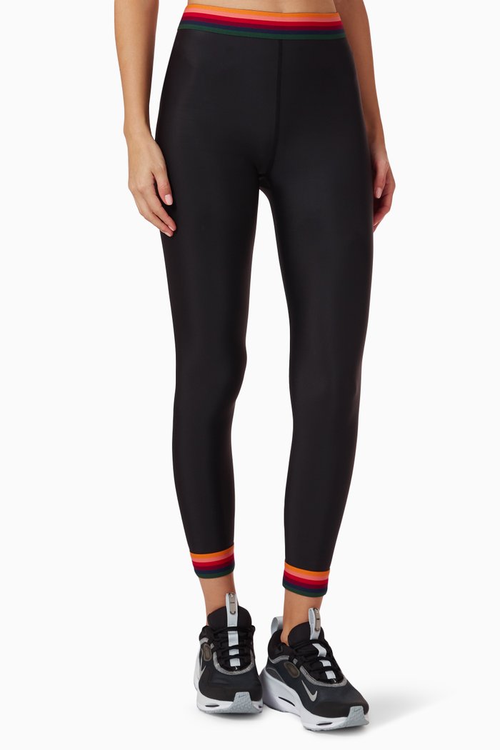 

Aluna Midi Leggings in Recycled-polyamide, Black