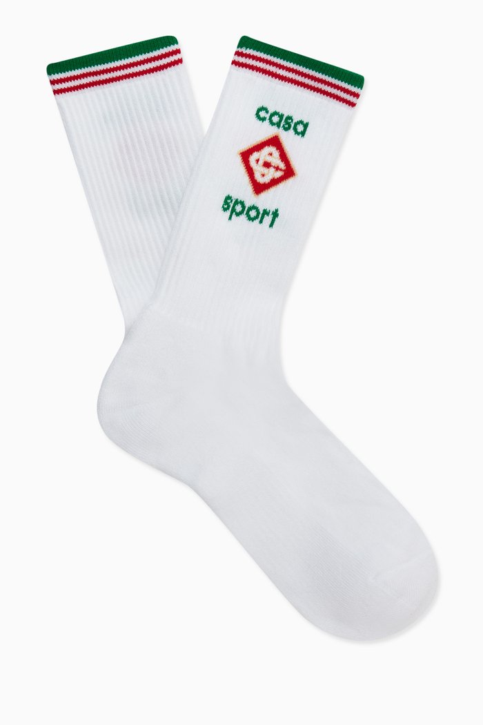 

Casa Sport Socks in Cotton, White