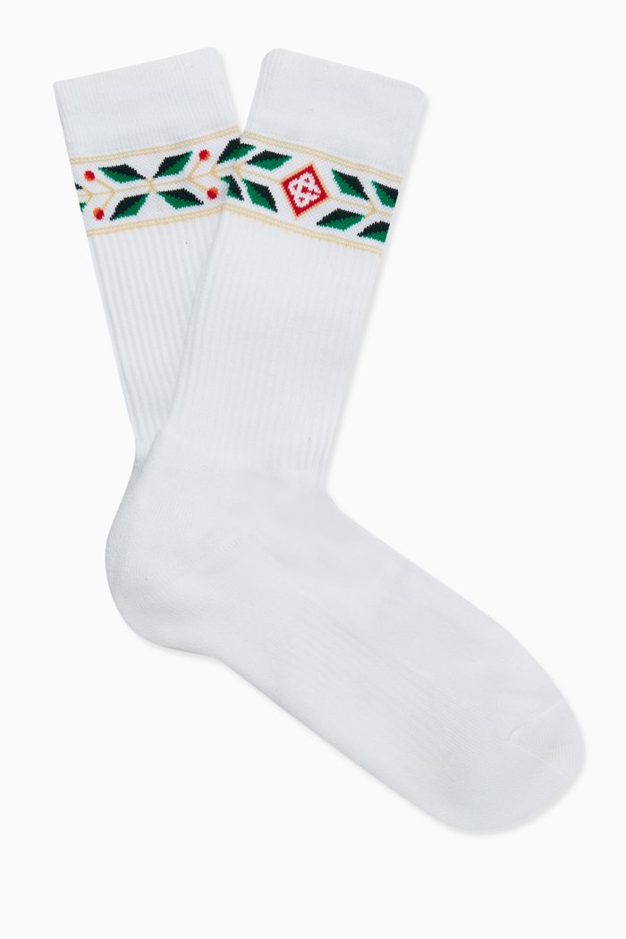 

Laurel Sport Socks in Cotton, White