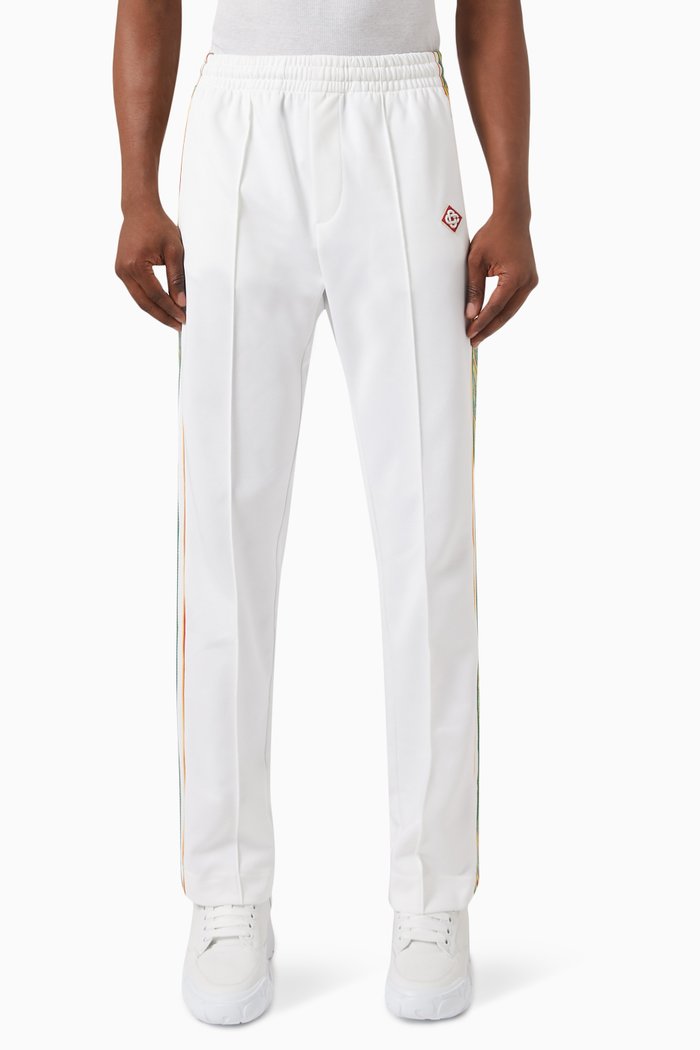 

Track Pants in Polyester Stretch, White