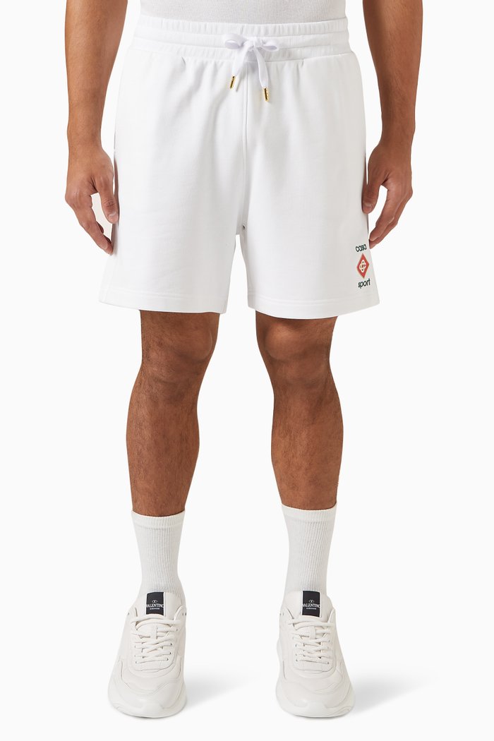 

Casa Sport Logo Sweatshorts in Cotton, White