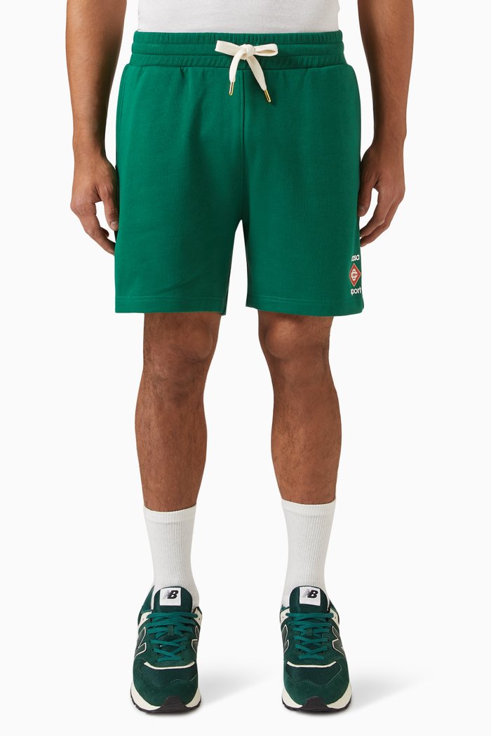 

Casa Sport Sweat Shorts in Organic Cotton, Green