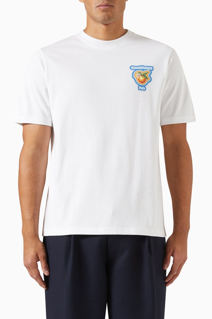 

Casa Way Logo T-Shirt in Cotton, White