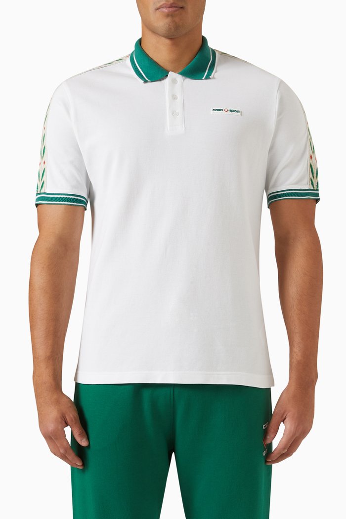 

Laurel Casa Sport Polo Shirt in Cotton Pique, White