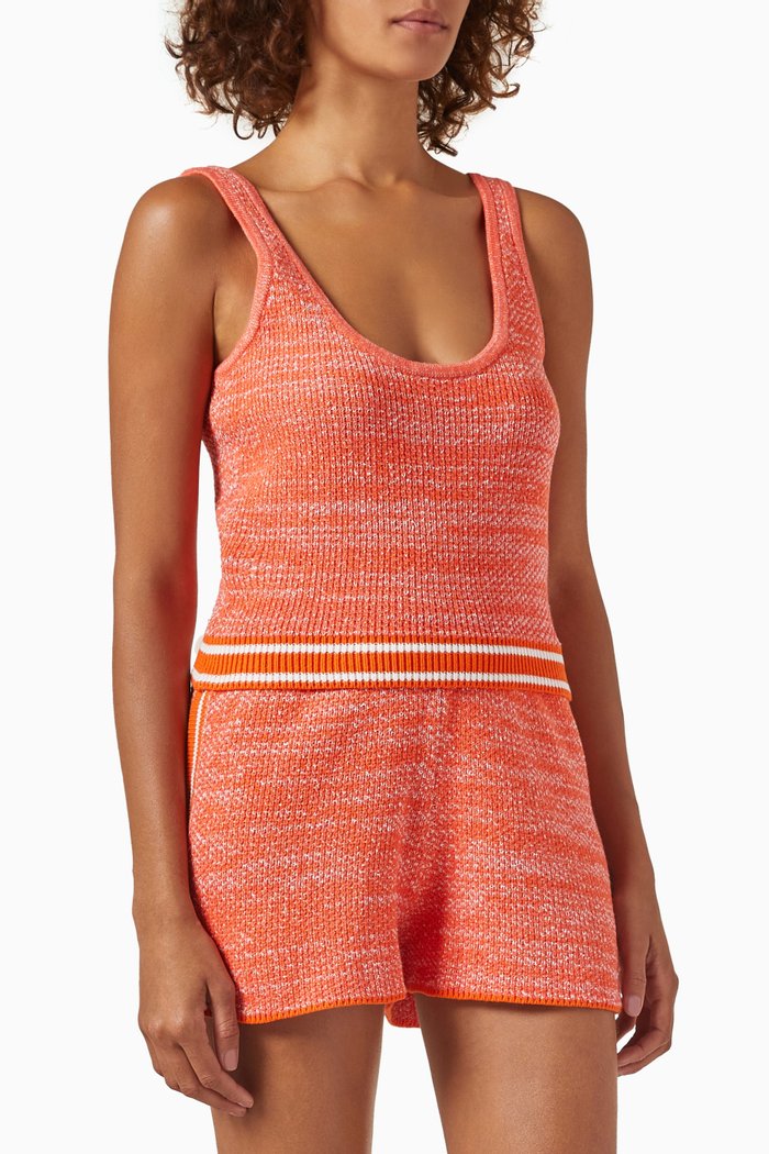 

Cosmos Ophelia Tank Top in Organic Cotton-knit, Pink