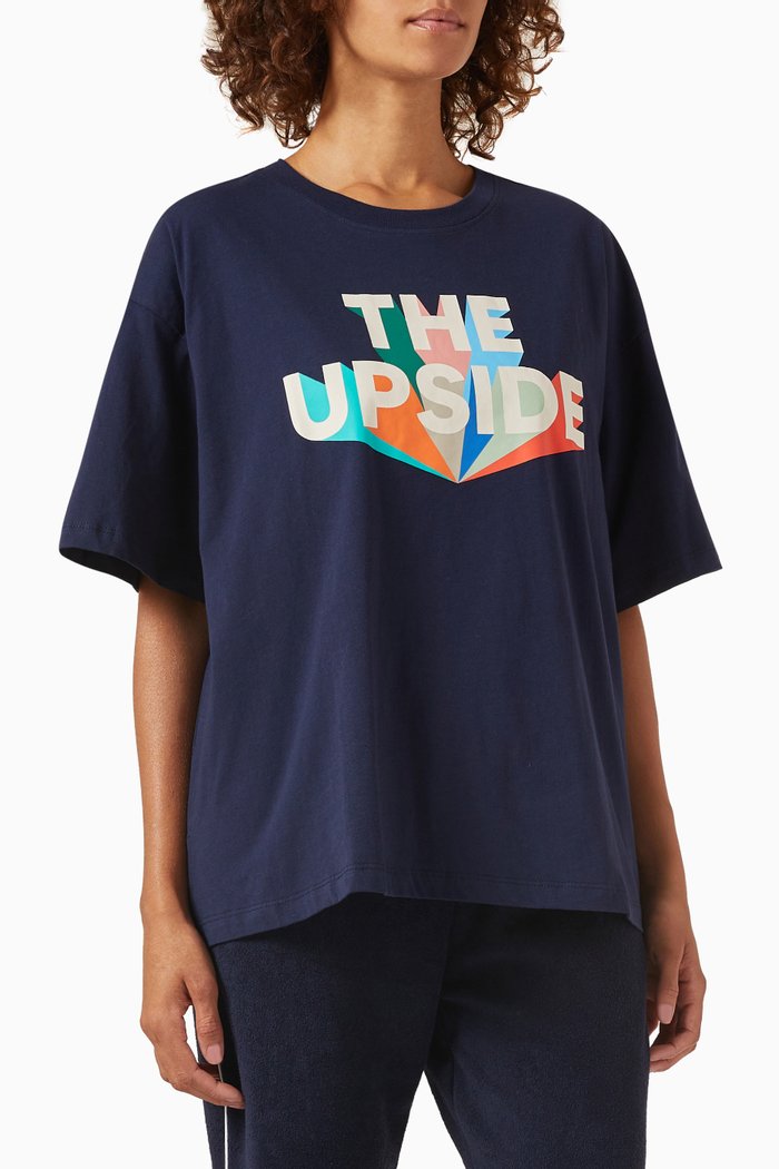 

Infinite Laura T-shirt in Organic Cotton-jersey, Blue