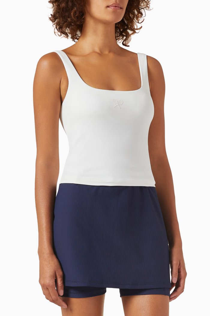 

Matchpoint Isabel Tank Top in Recycled Stretch-nylon, White