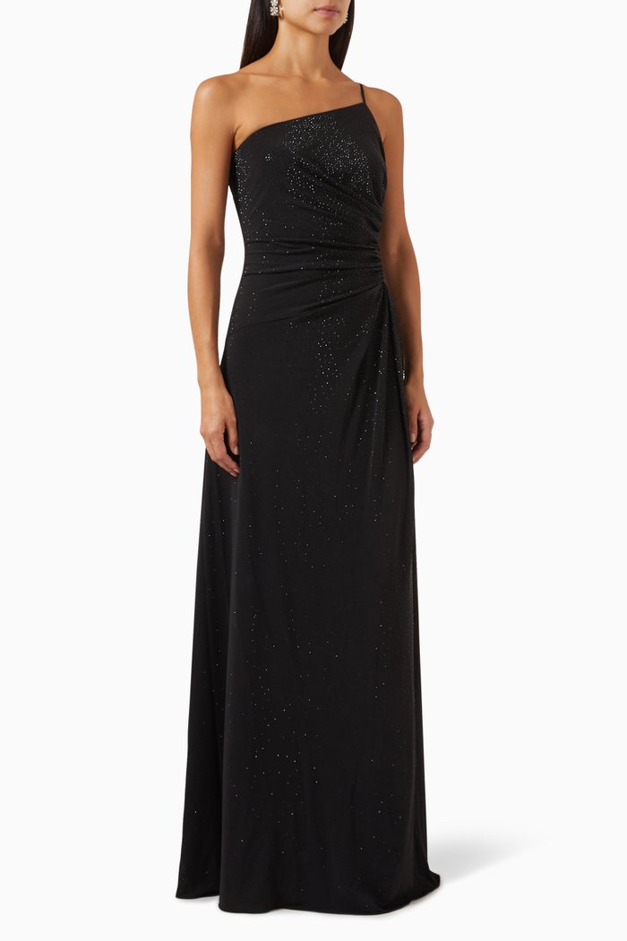 

Giselle Gown in Crystal Jersey, Black
