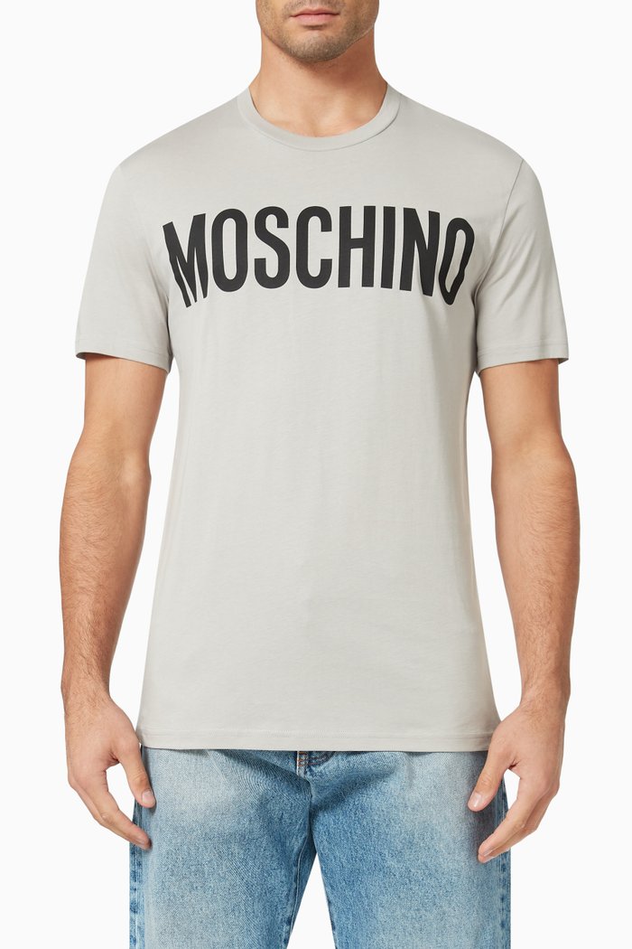 

Logo T-shirt in Organic Cotton Jersey, Grey