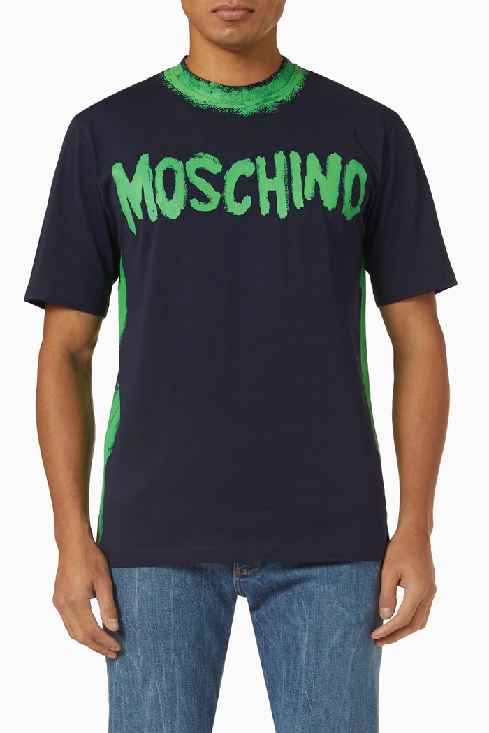 

Paint T-shirt in Cotton Jersey, Blue