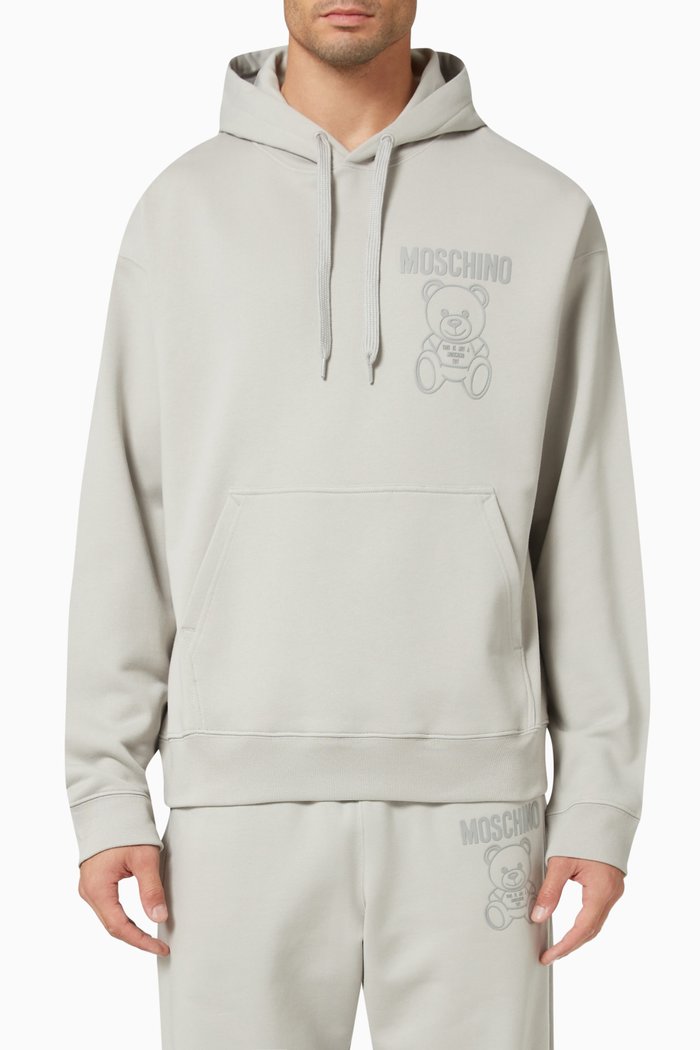 

Hoodie in Organic Fleece, Grey