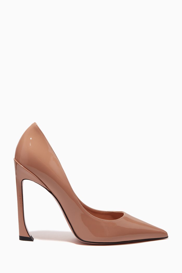 

Avangarda 100 Pumps in Patent Vegan Leather, Neutral