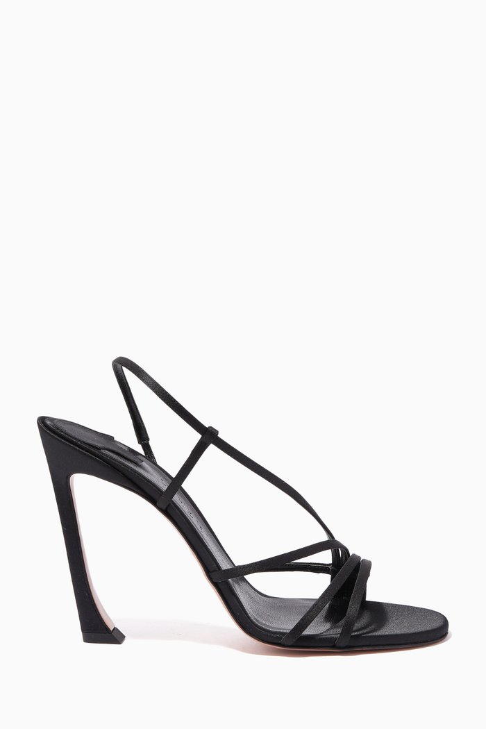 

Athena 100 Sandals in Satin, Black
