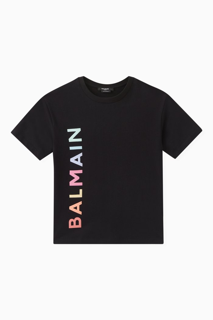 

Logo Print T-shirt in Cotton, Black