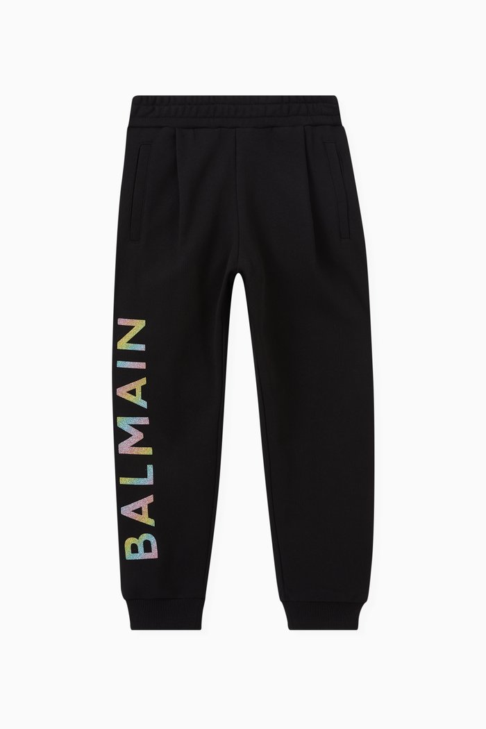 

Logo Print Sweatpants in Cotton, Black