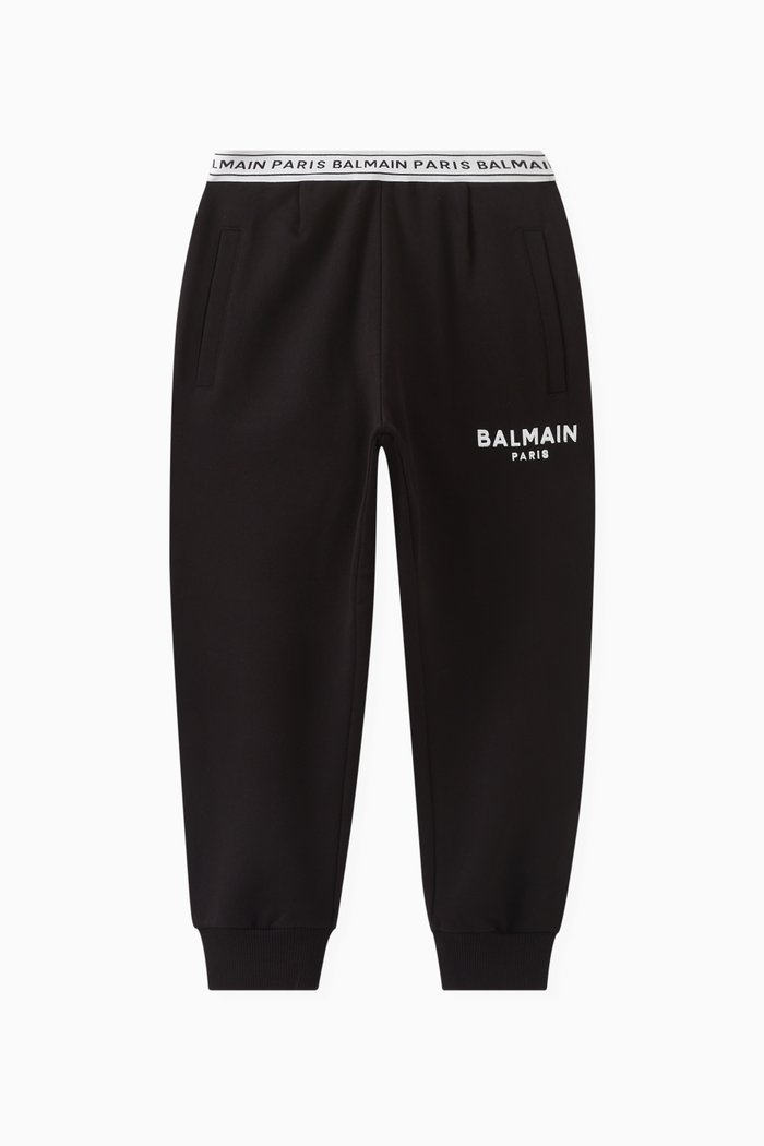 

Logo Tape Sweatpants in Cotton, Black