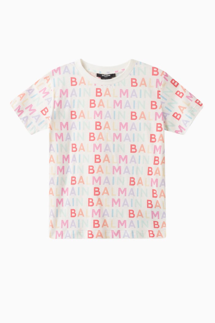 

Logo Print T-shirt in Cotton, Multicolour