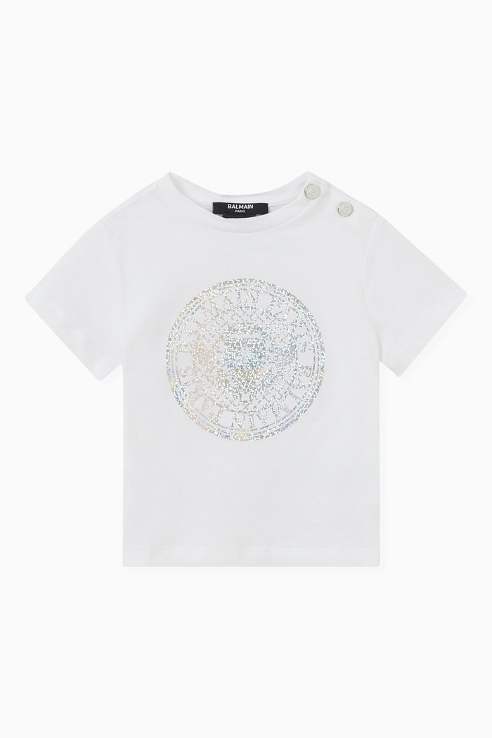 

Logo Print T-shirt in Cotton, White