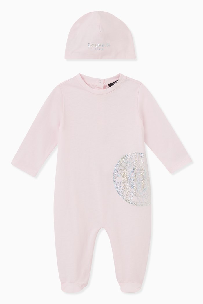 

Sleepsuit and Hat, Set of Two, Purple
