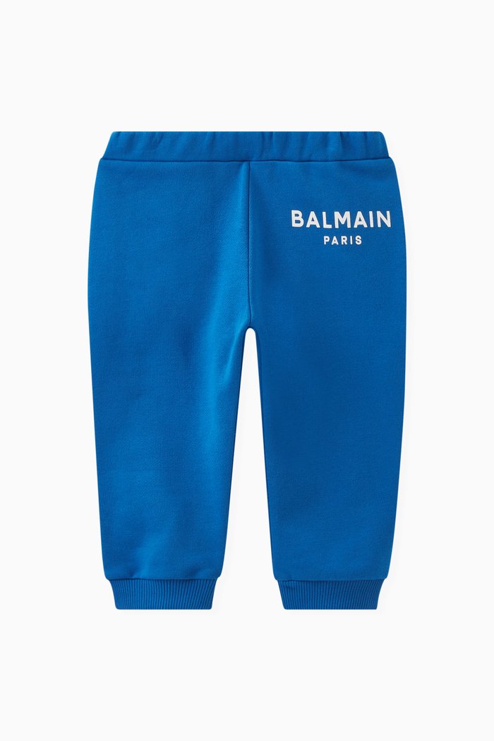 

Logo Print Sweatpants in Cotton, Blue