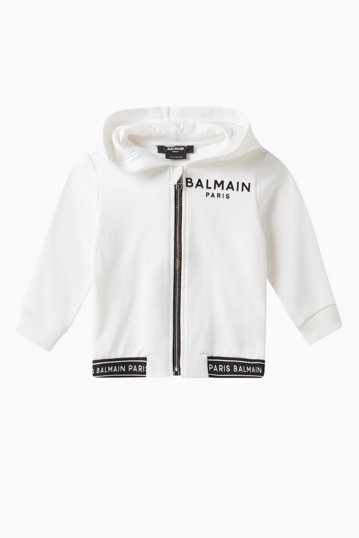 

Logo Detail Sweatshirt in Cotton, White