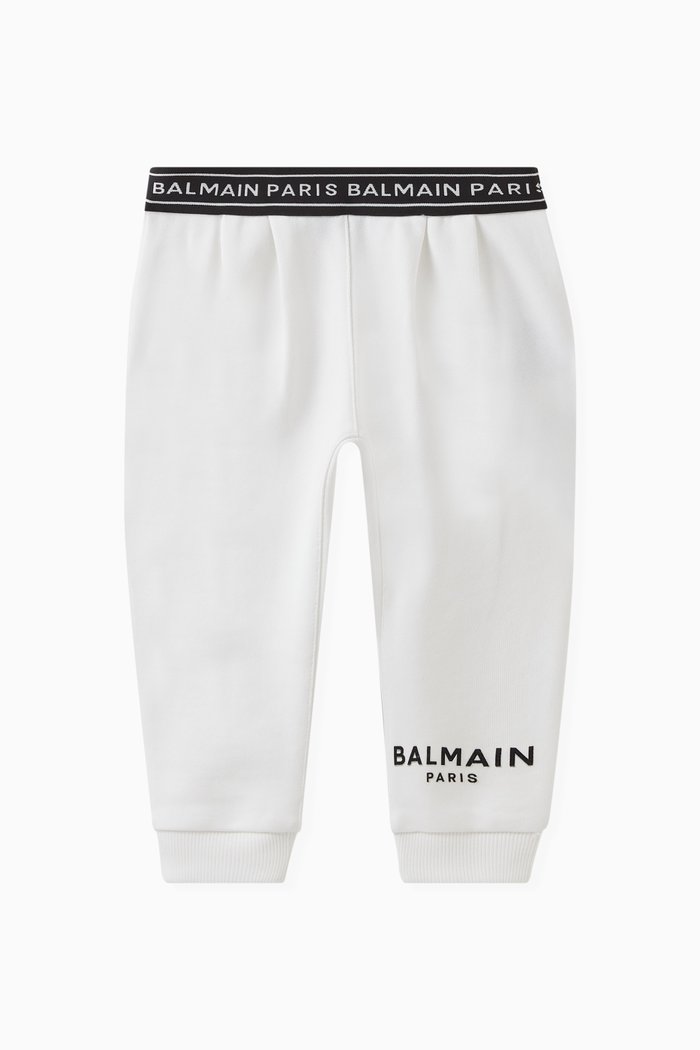 

Logo Tape Sweatpants in Cotton, White