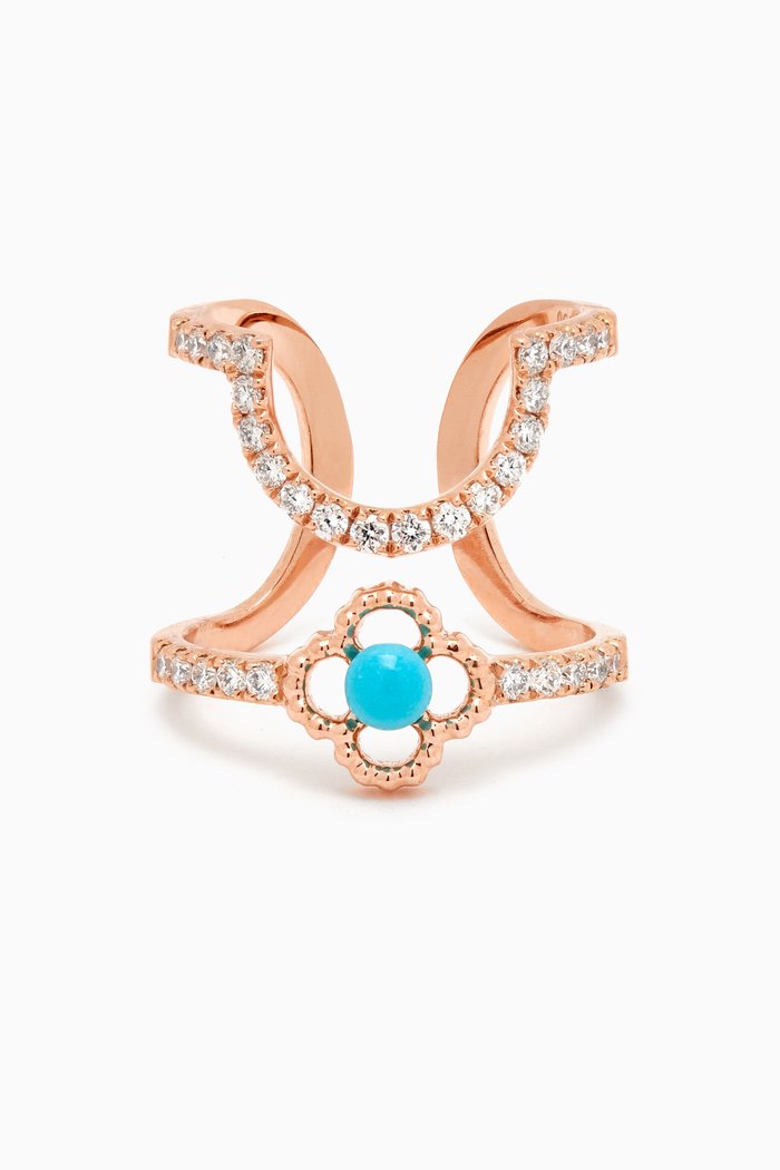

Diamond Nail Ring in 18kt Rose Gold