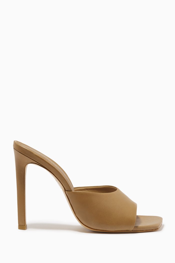 

Mule Sandals in Leather, Brown