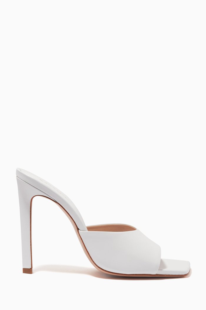 

Mule Sandals in Leather, White