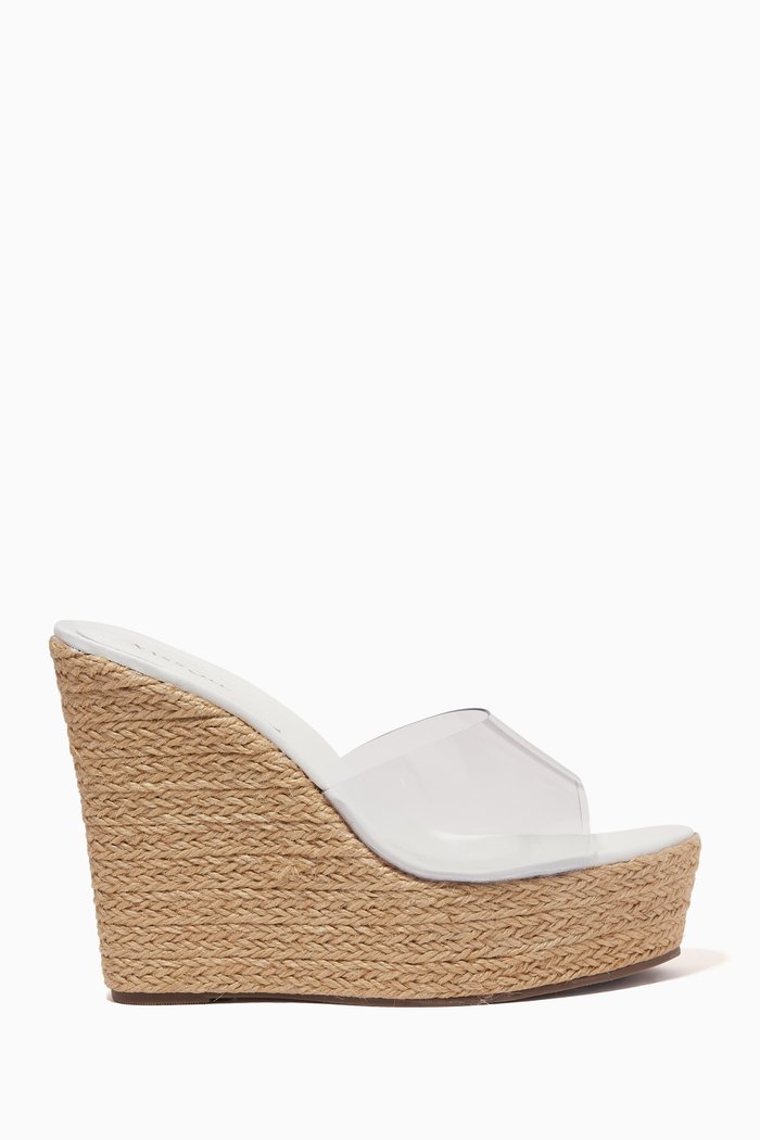 

Wedges in Plexi & Raffia, Neutral