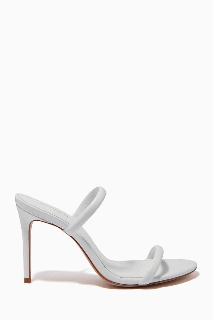 Mule Sandals in Leather, White
