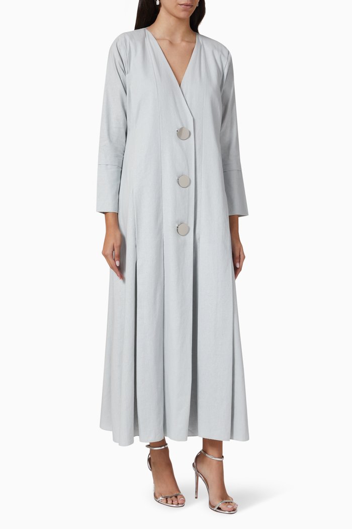 

Trench Coat Abaya, Grey