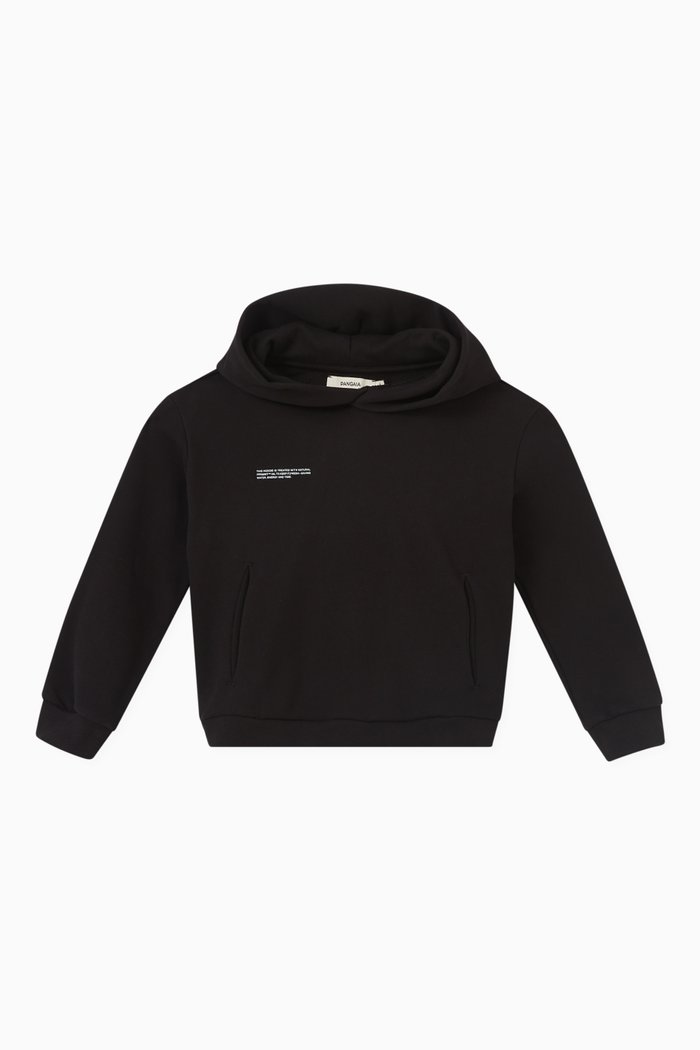 

Logo Printed Hoodie in Organic Cotton, Black