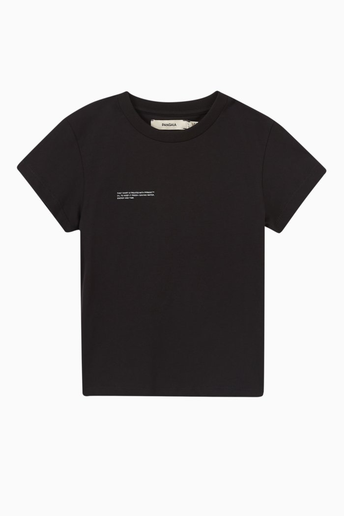 

5 Logo Printed T-shirt in Organic Cotton, Black