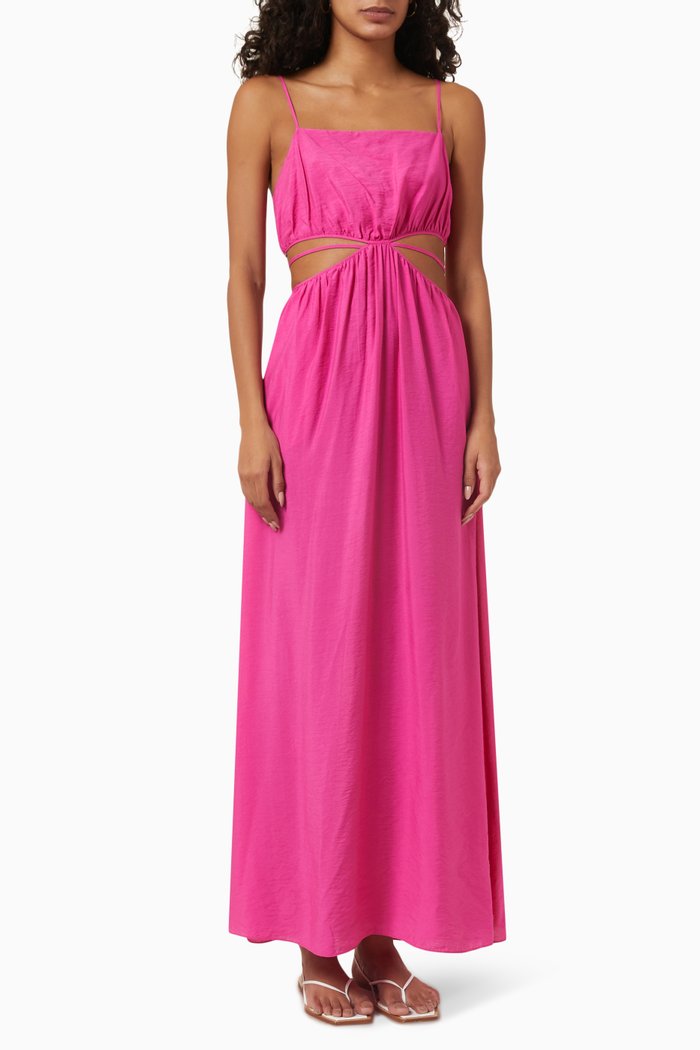 

Amora Maxi Dress in Rayon Blend, Pink