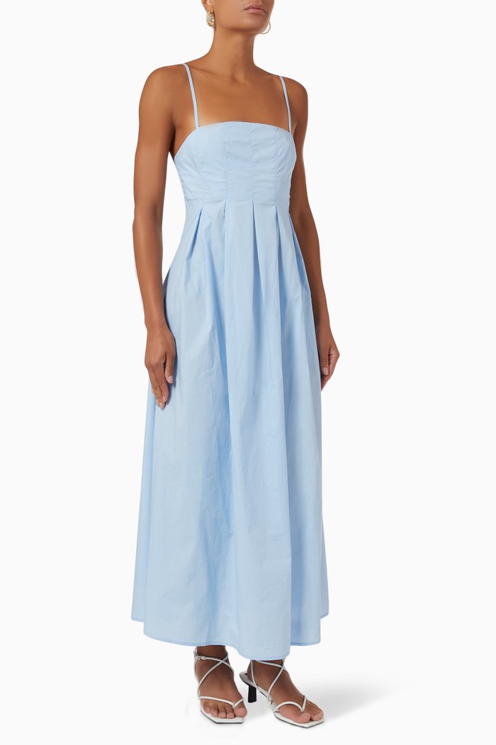 

Betina Dress in Cotton Polin, Blue