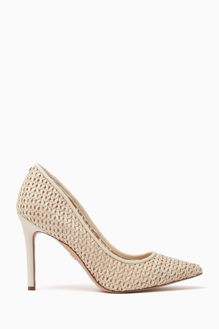 

Hazel 95 Pumps in Raffia Mesh, Neutral