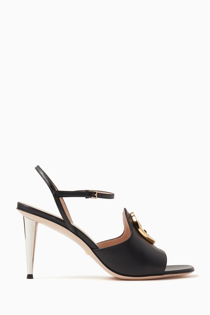 

Blondie 85 Mules in Leather, Black