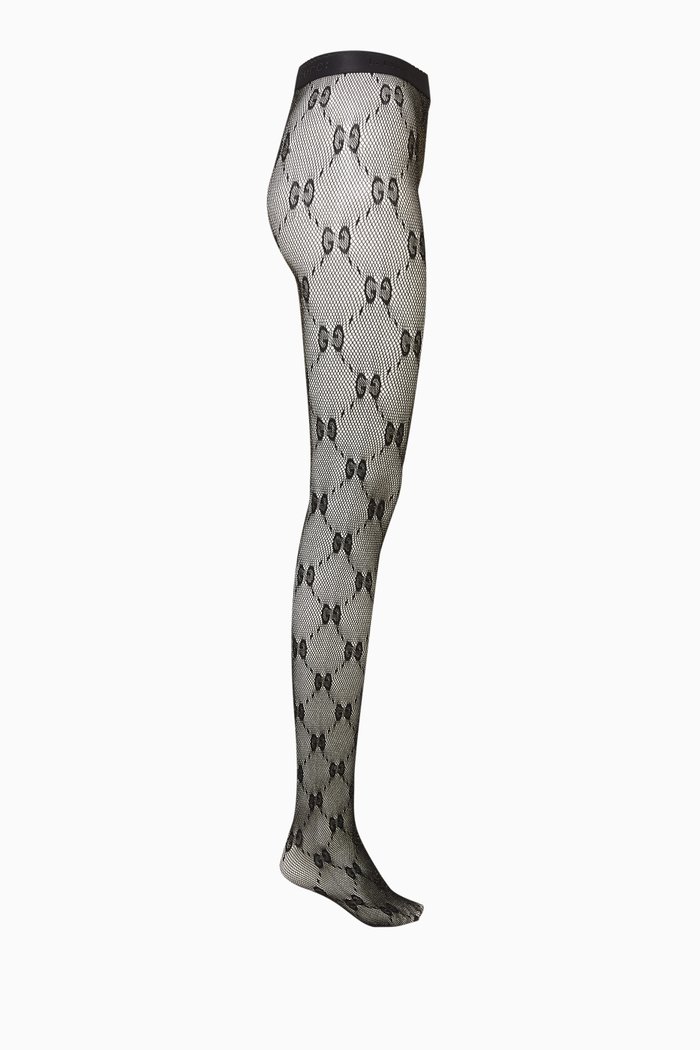 

GG Knit Tights, Black