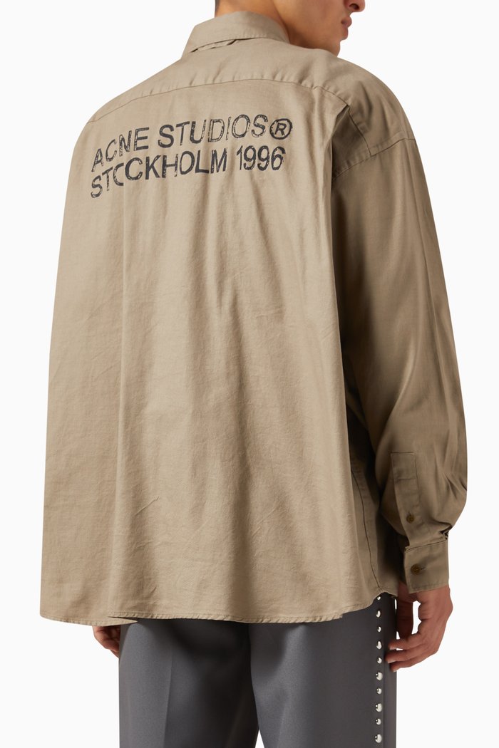 

Back Logo Shirt in Organic Cotton, Neutral