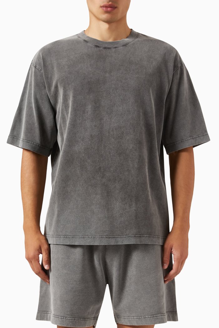 

Faded T-Shirt in Organic Cotton, Black