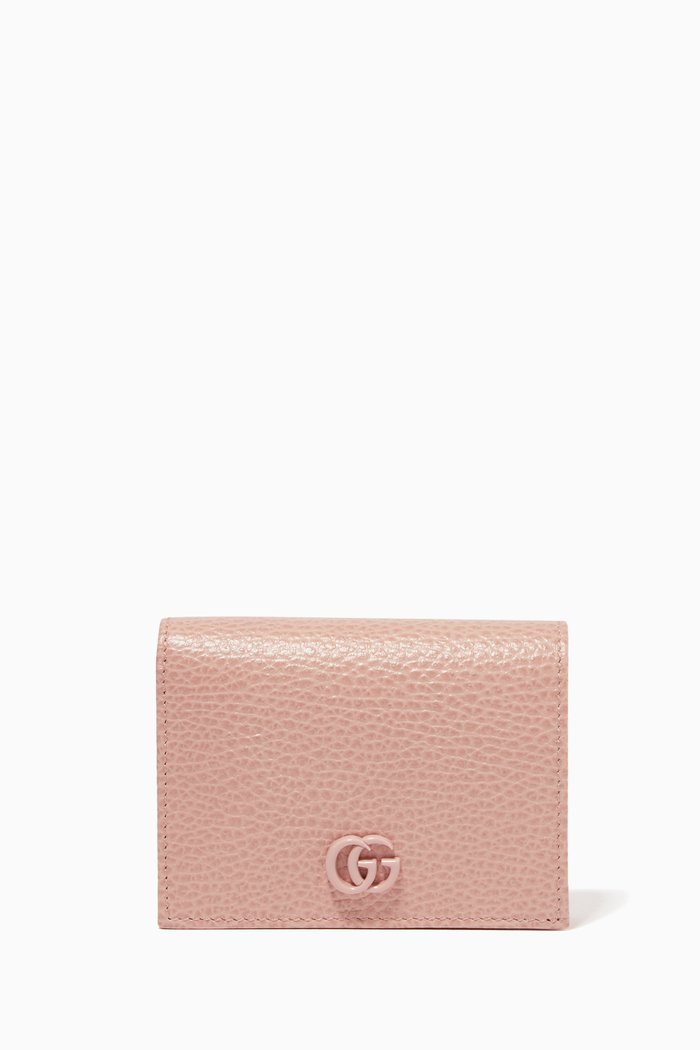 

Marmont Card Case in Leather, Pink