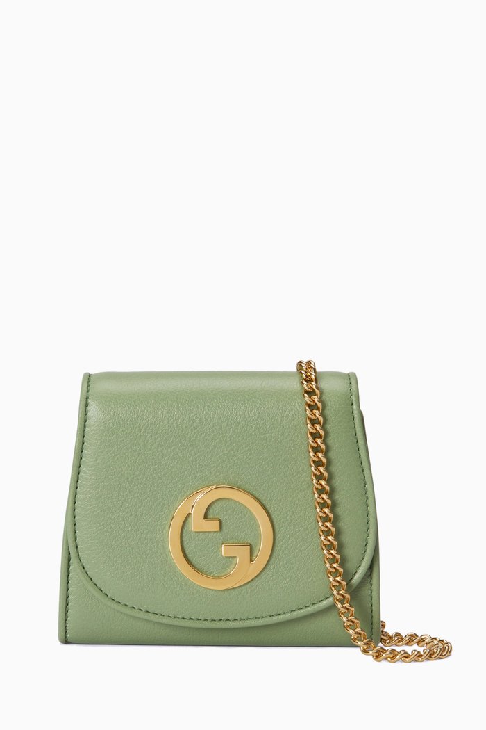 

Blondie Shoulder Bag in Leather, Green