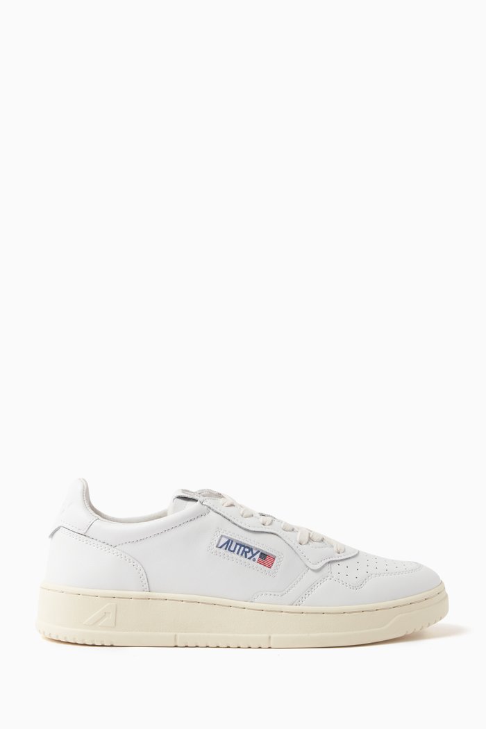 

Medalist Low Sneakers in Leather, White
