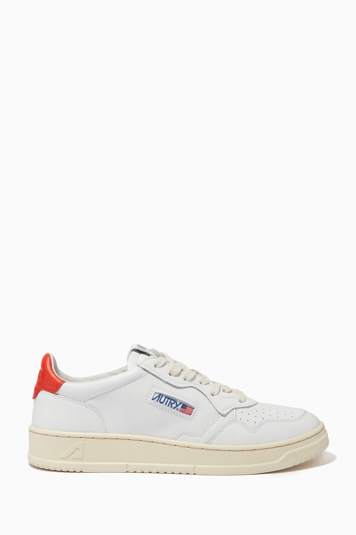 

Medalist Low Sneakers in Leather, White